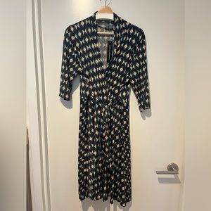 NWT Audrey Whitmore Greenwhich Elbow Sleeve Wrap Dress XL